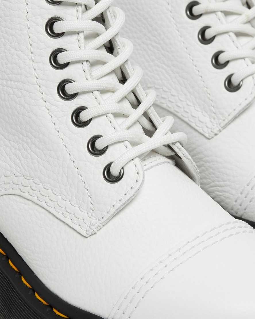 Dr Martens Sinclair Milled Nappa Leather Naisten Platform Saappaat Valkoinen  Suomi |  0893YCSOB