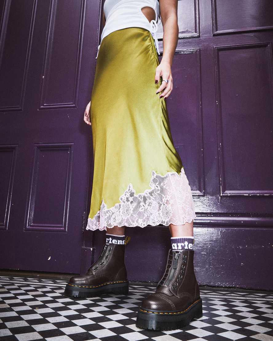 Dr Martens Sinclair Milled Nappa Leather Naisten Platform Saappaat Viininpunainen  Suomi |  4690HYFUI