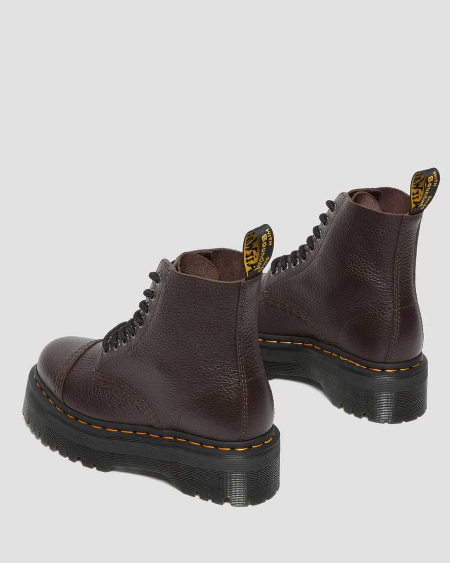Dr Martens Sinclair Milled Nappa Leather Naisten Platform Saappaat Viininpunainen  Suomi |  4690HYFUI