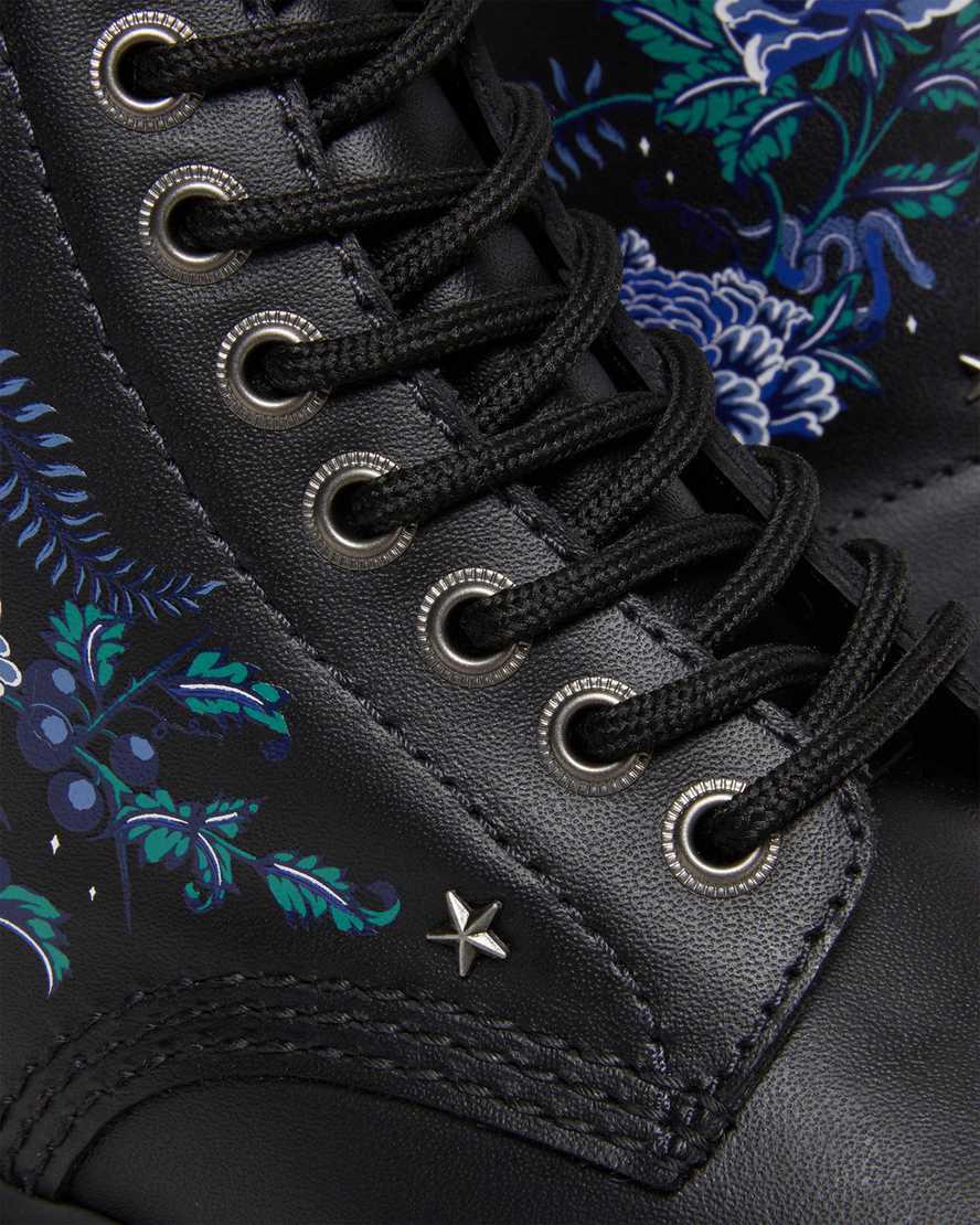 Dr Martens Sinclair Mystic Floral Leather Platform Naisten Nilkkurit Mustat  Suomi |  6724AOXCW