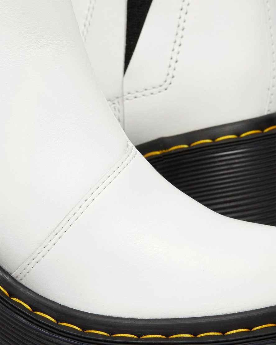 Dr Martens Spence Leather Flared Chelsea Naisten Korkokengät Saappaat Valkoinen  Suomi |  4718UJRZW