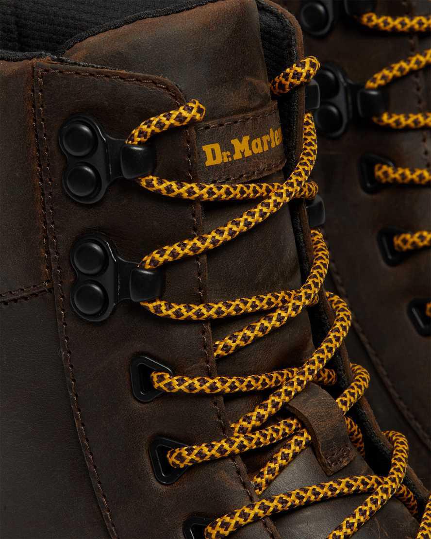 Dr Martens Tarik Crazy Horse Leather Utility Naisten Nilkkurit Tummanruskea  Suomi |  9652VYKUT