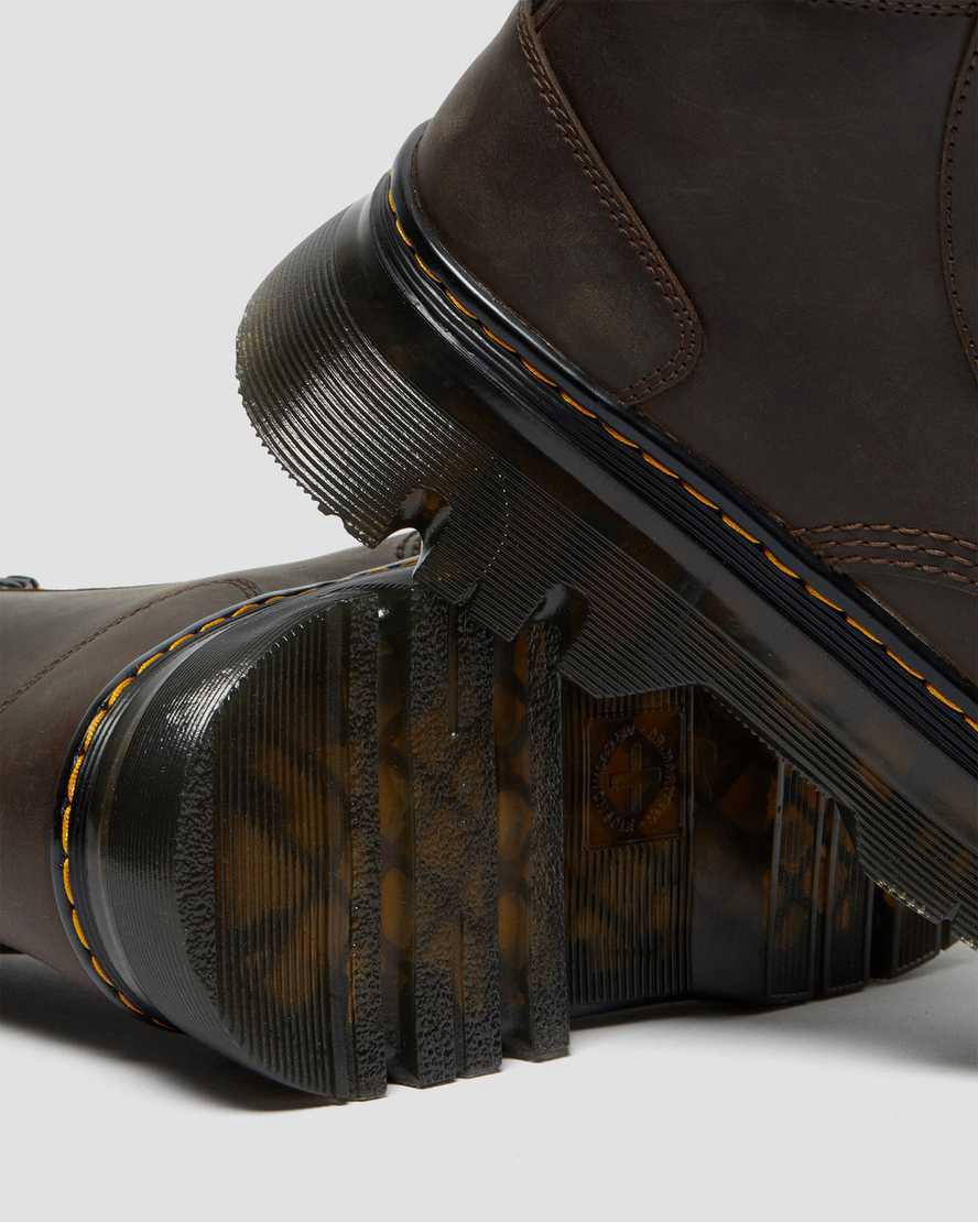 Dr Martens Tarik Crazy Horse Leather Utility Naisten Nilkkurit Tummanruskea  Suomi |  9652VYKUT