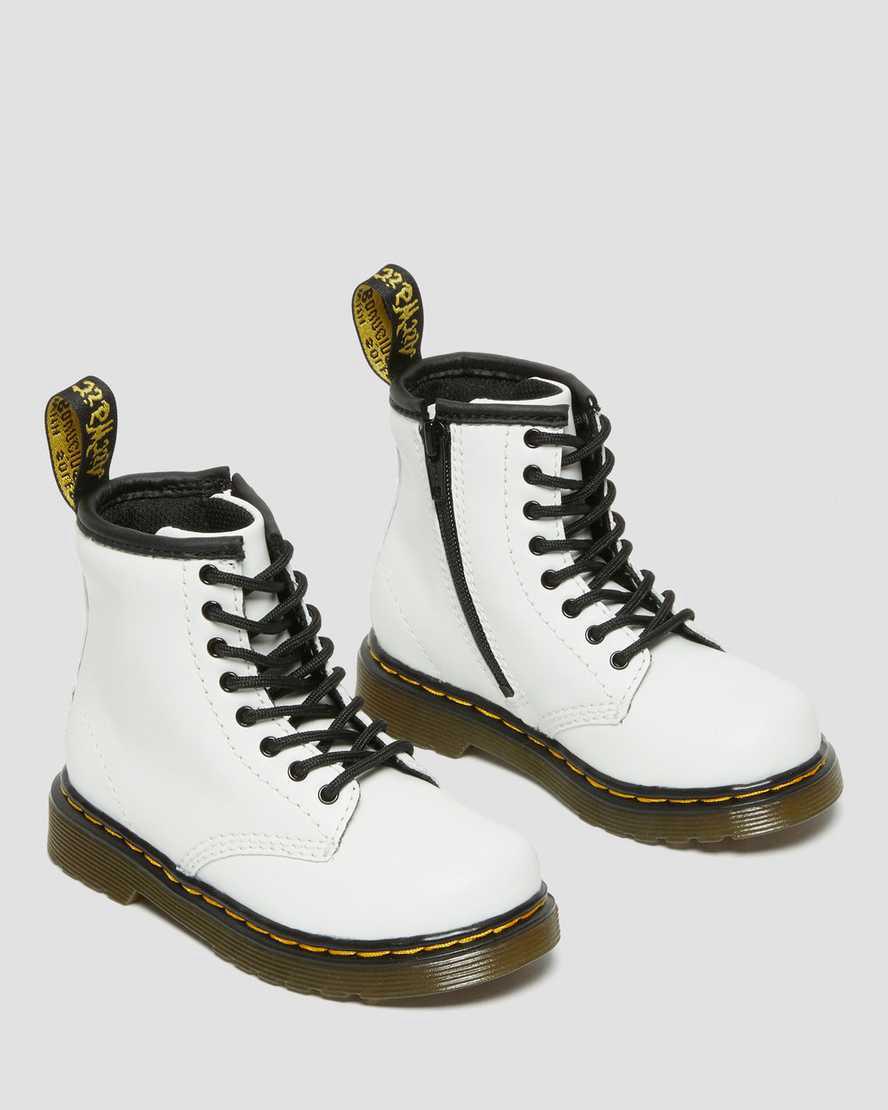 Dr Martens Toddler 1460 Leather Lasten Nauhasaappaat Valkoinen  Suomi |  3078DVPJB