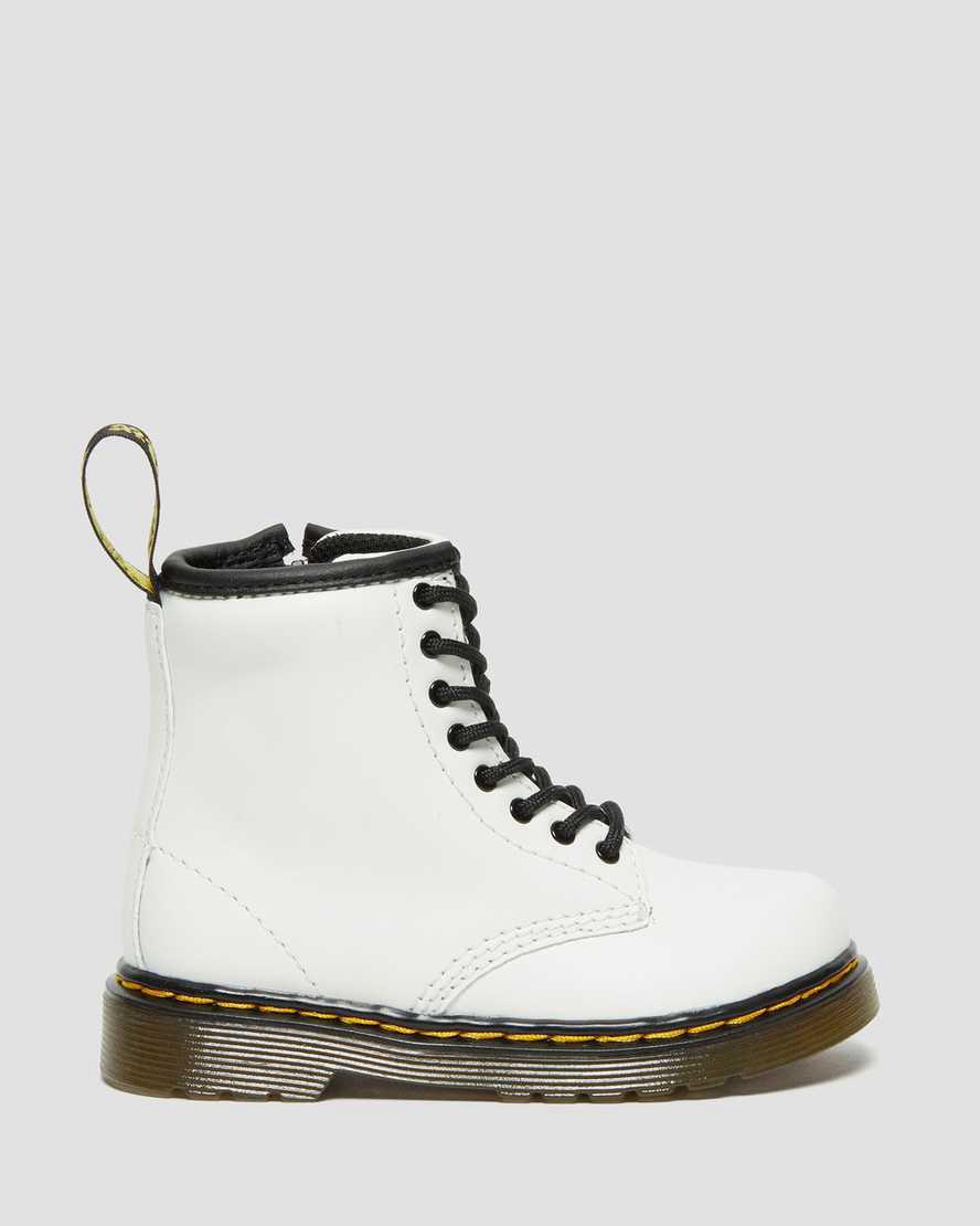Dr Martens Toddler 1460 Leather Lasten Nauhasaappaat Valkoinen  Suomi |  3078DVPJB
