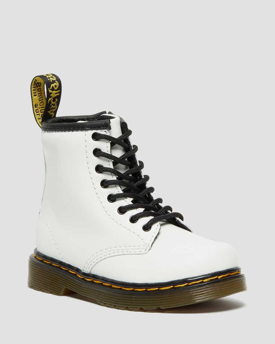 Dr Martens Toddler 1460 Leather Lasten Nauhasaappaat Valkoinen  Suomi |  3078DVPJB