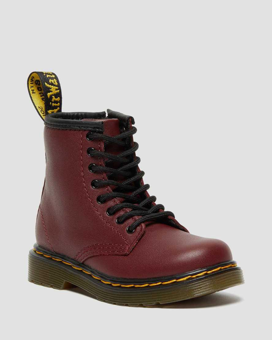 Dr Martens Toddler 1460 Softy T Leather Lasten Nauhasaappaat Punainen  Suomi |  2517JCHLU