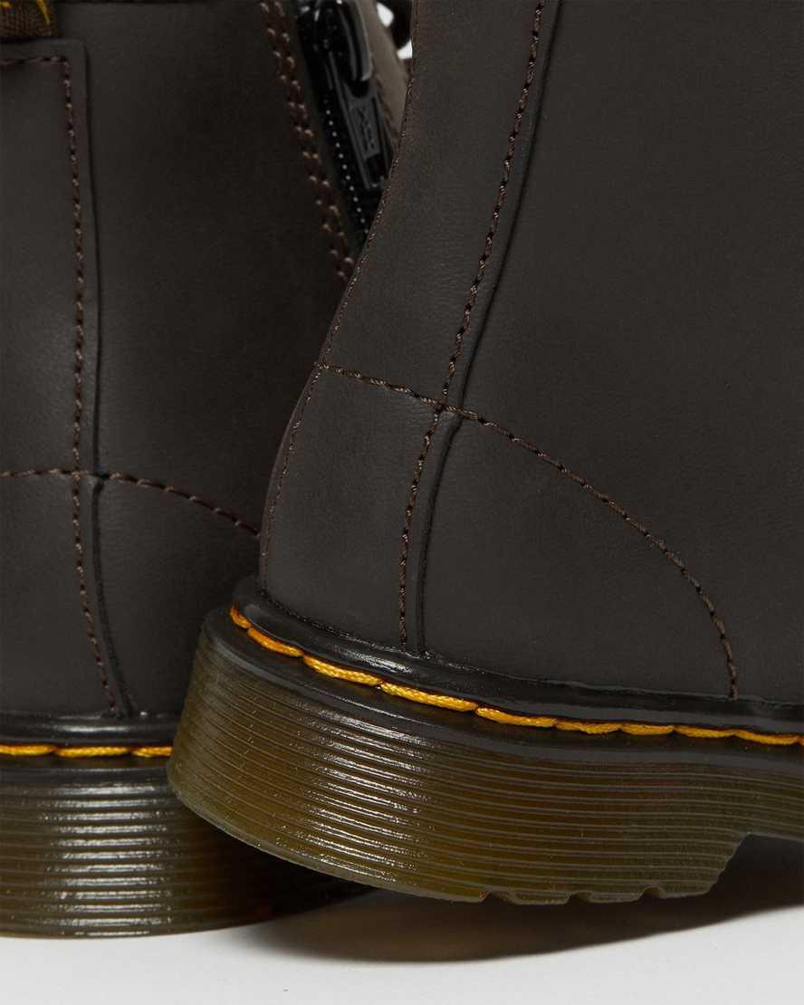 Dr Martens Toddler 1460 Wildhorse Leather Lasten Nauhasaappaat Tummanruskea  Suomi |  1750DCLXB