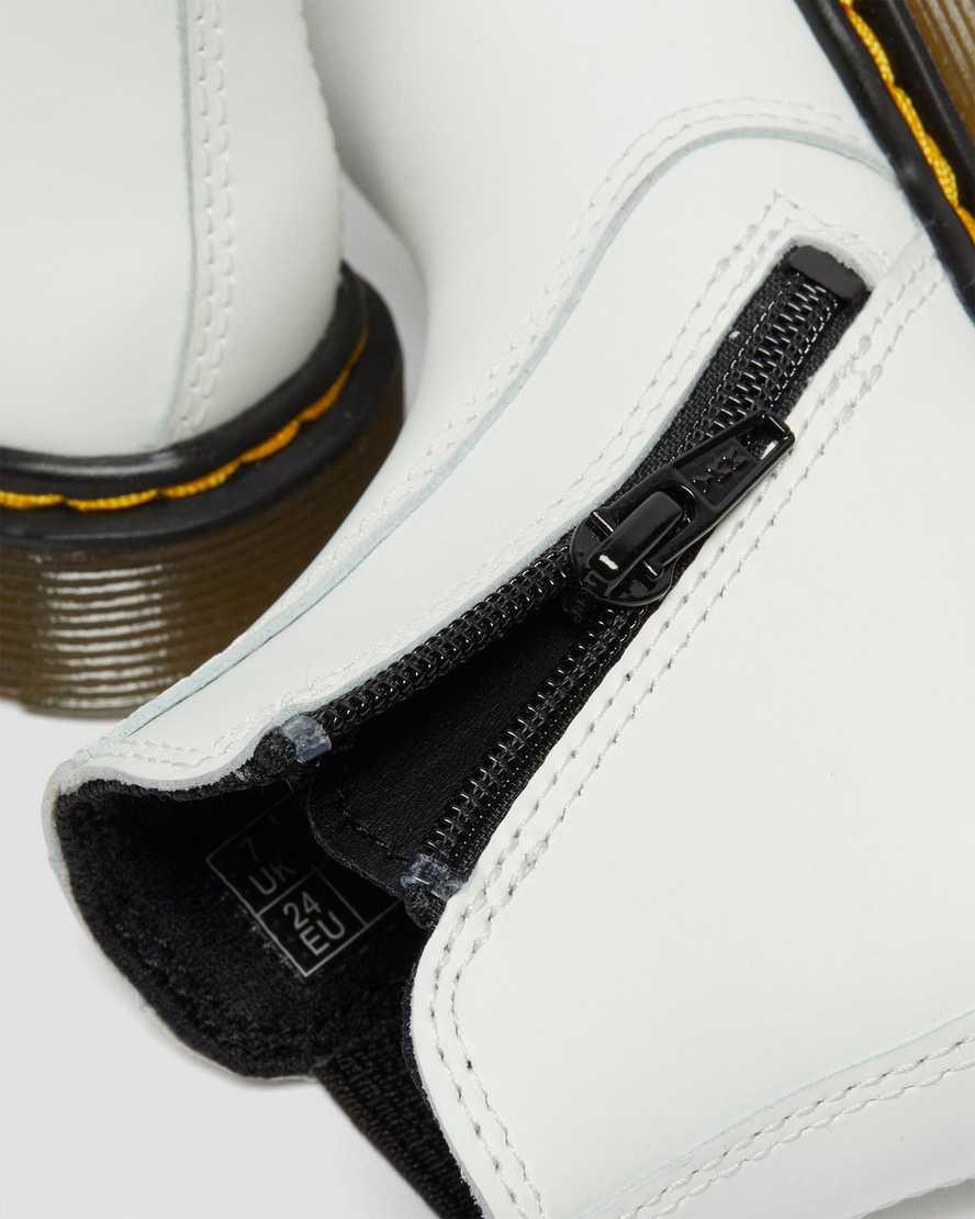 Dr Martens Toddler 2976 Leather Lasten Chelsea Saappaat Valkoinen  Suomi |  0381MHFNG