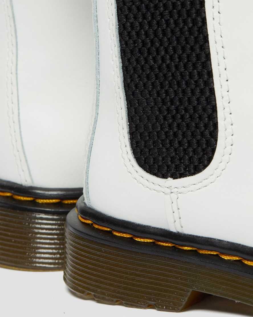 Dr Martens Toddler 2976 Leather Lasten Chelsea Saappaat Valkoinen  Suomi |  0381MHFNG