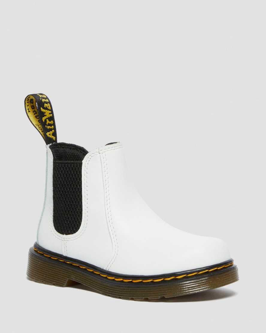 Dr Martens Toddler 2976 Leather Lasten Chelsea Saappaat Valkoinen  Suomi |  0381MHFNG