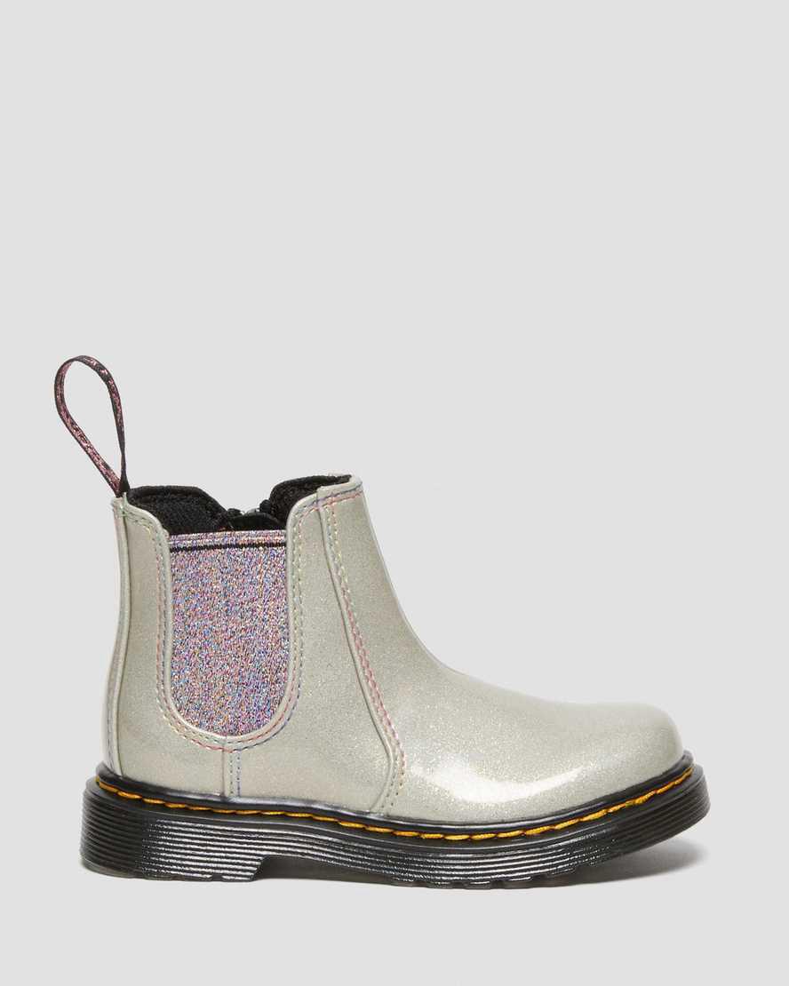 Dr Martens Toddler 2976 Sparkle Rays Lasten Chelsea Saappaat Hopea  Suomi |  8375GLNRO