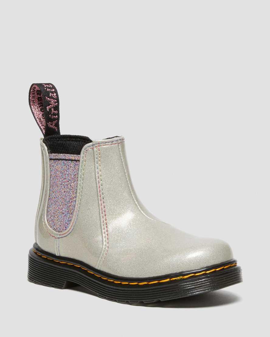 Dr Martens Toddler 2976 Sparkle Rays Lasten Chelsea Saappaat Hopea  Suomi |  8375GLNRO