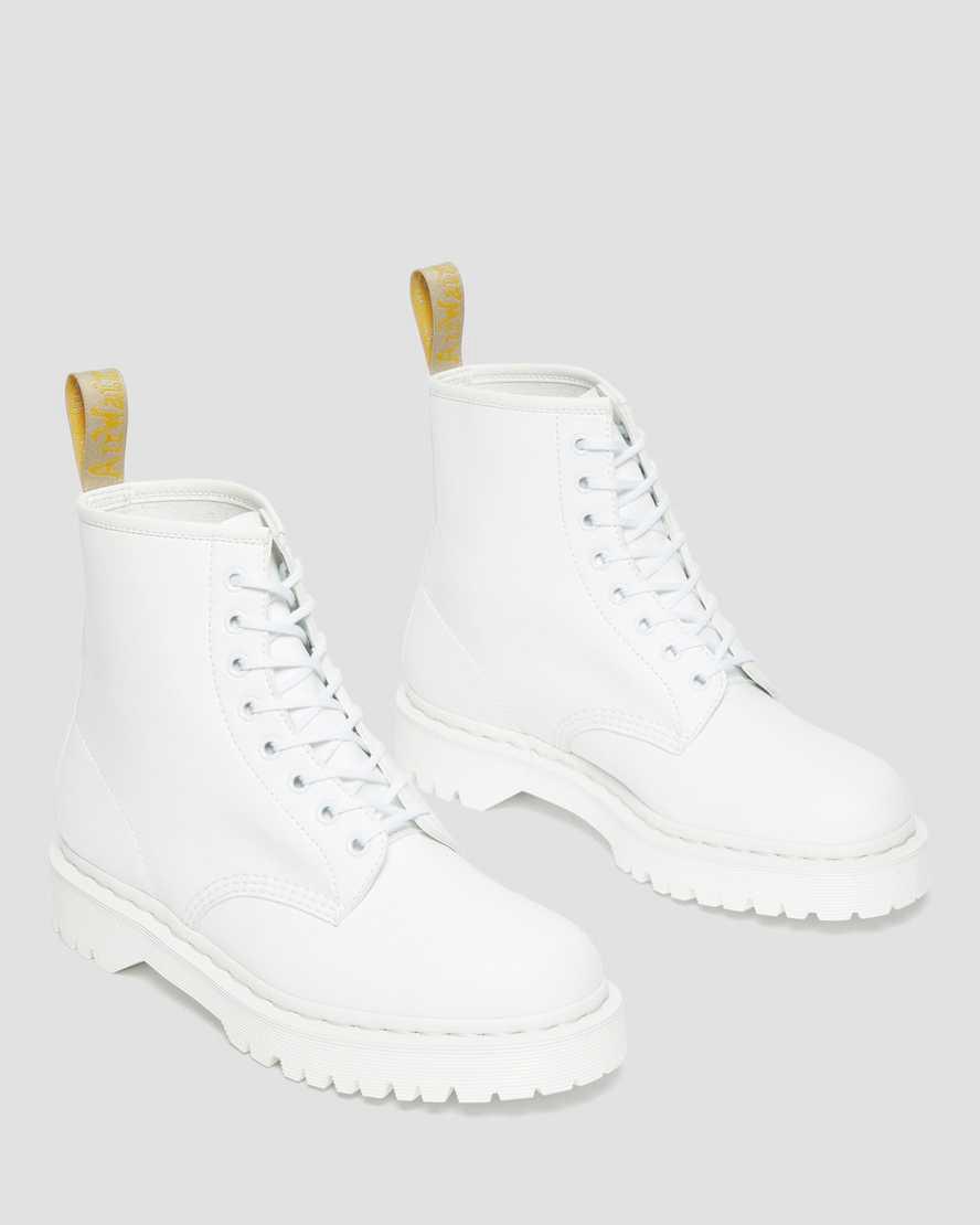 Dr Martens Vegan 1460 Bex Kemble Mono Platform Miesten Nauhasaappaat Valkoinen  Suomi |  7082PALEC