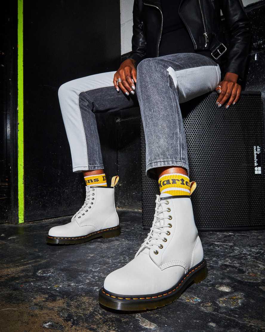 Dr Martens Vegan 1460 Kemble Lace Up Naisten Nilkkurit Valkoinen  Suomi |  0625XLPKU