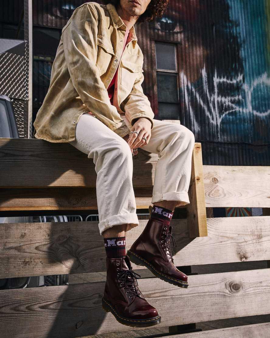 Dr Martens Vegan 1460 Miesten Nauhasaappaat Punainen  Suomi |  1524KCTDF