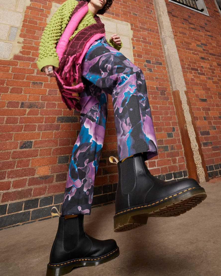 Dr Martens Vegan 2976 Felix Chelsea Naisten Nilkkurit Mustat  Suomi |  4835OHXNZ