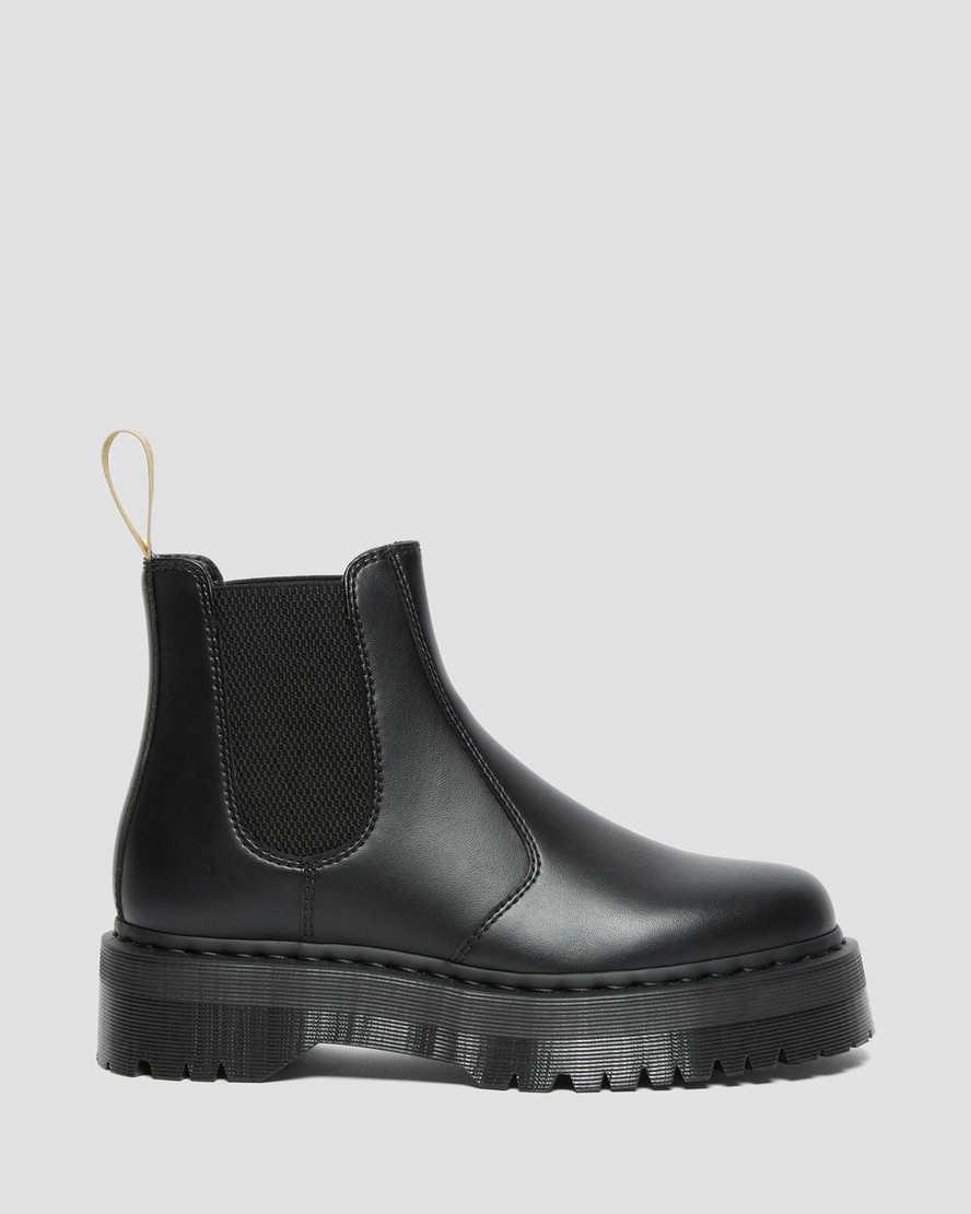 Dr Martens Vegan 2976 Felix Platform Miesten Chelsea Saappaat Mustat  Suomi |  0457QAMIS