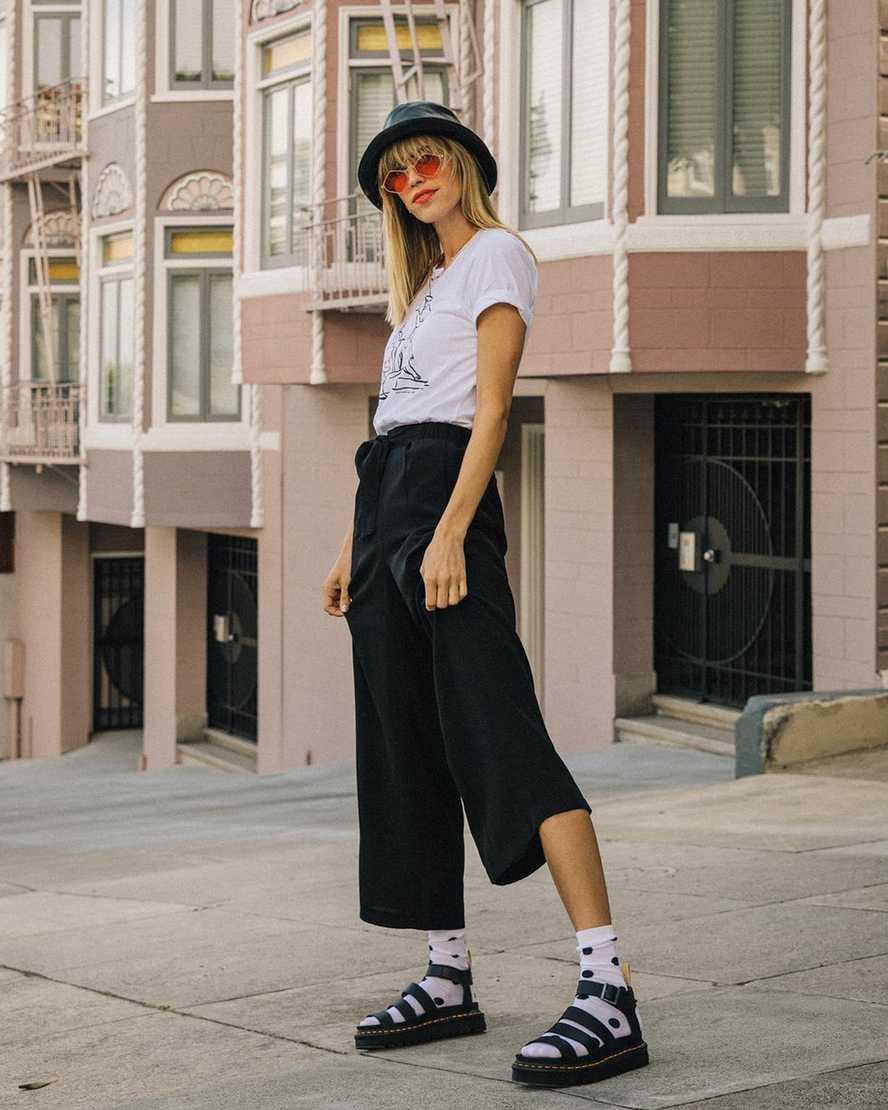 Dr Martens Vegan Blaire Felix Naisten Gladiaattori Sandaalit Mustat  Suomi |  1486MYUFO