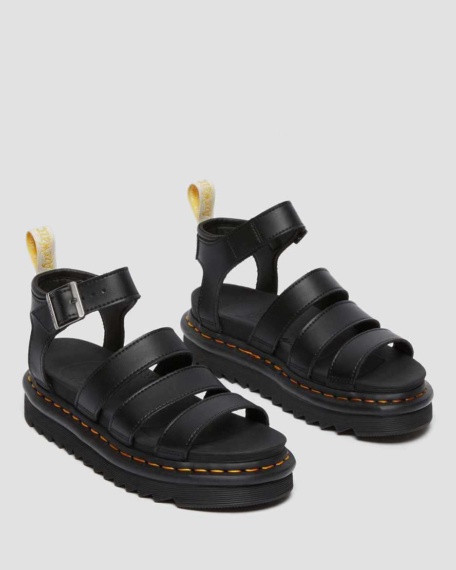Dr Martens Vegan Blaire Felix Naisten Gladiaattori Sandaalit Mustat  Suomi |  1486MYUFO