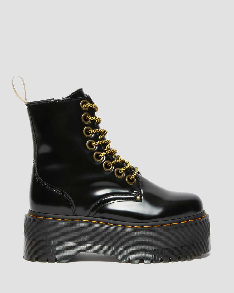 Dr Martens Vegan Jadon Boot Max Platforms Naisten Nilkkurit Mustat  Suomi |  9031LIFQG
