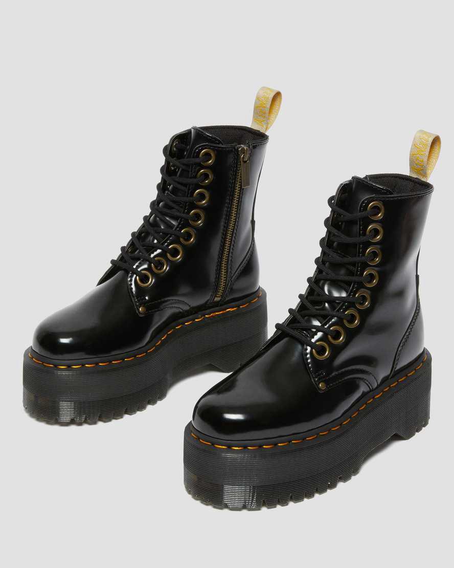 Dr Martens Vegan Jadon Boot Max Platforms Naisten Nilkkurit Mustat  Suomi |  9031LIFQG