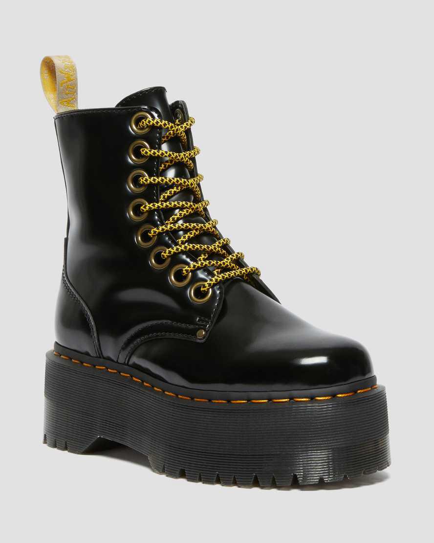 Dr Martens Vegan Jadon Boot Max Platforms Naisten Nilkkurit Mustat  Suomi |  9031LIFQG