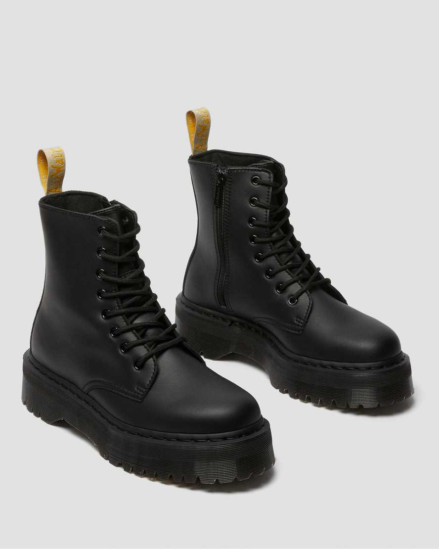 Dr Martens Vegan Jadon II Boot Mono Platforms Miesten Nilkkurit Mustat  Suomi |  8159TPJZE