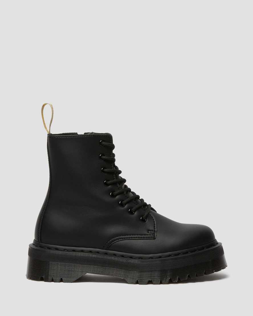 Dr Martens Vegan Jadon II Boot Mono Platforms Miesten Nilkkurit Mustat  Suomi |  8159TPJZE