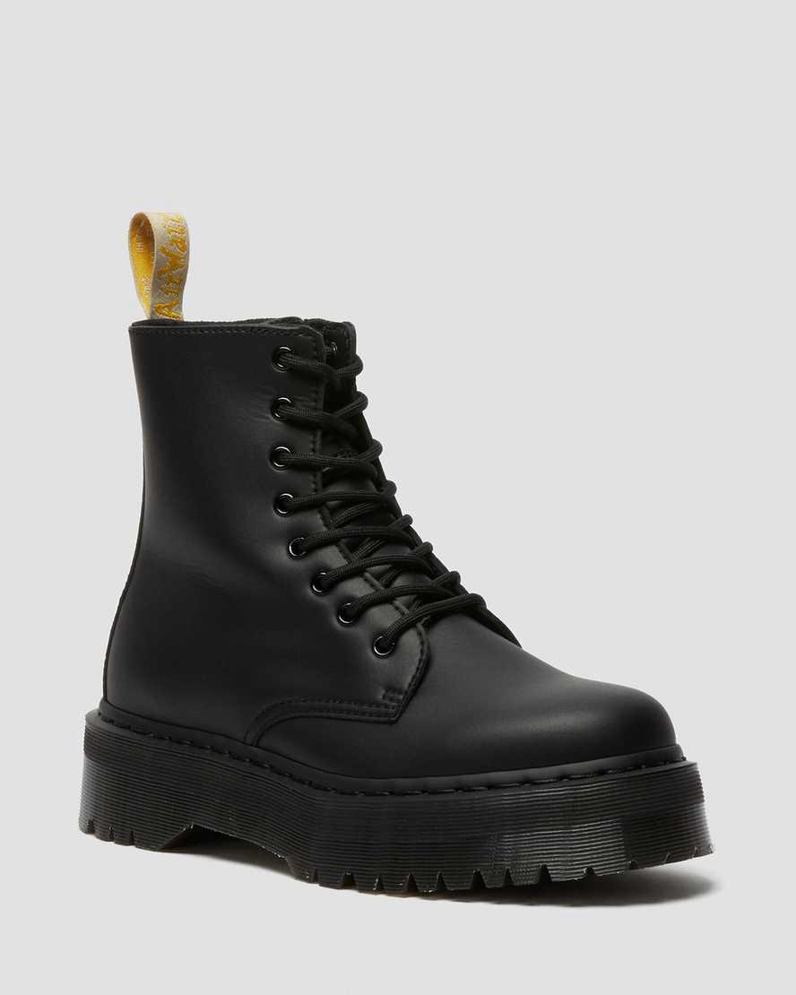 Dr Martens Vegan Jadon II Boot Mono Platforms Miesten Nilkkurit Mustat  Suomi |  8159TPJZE