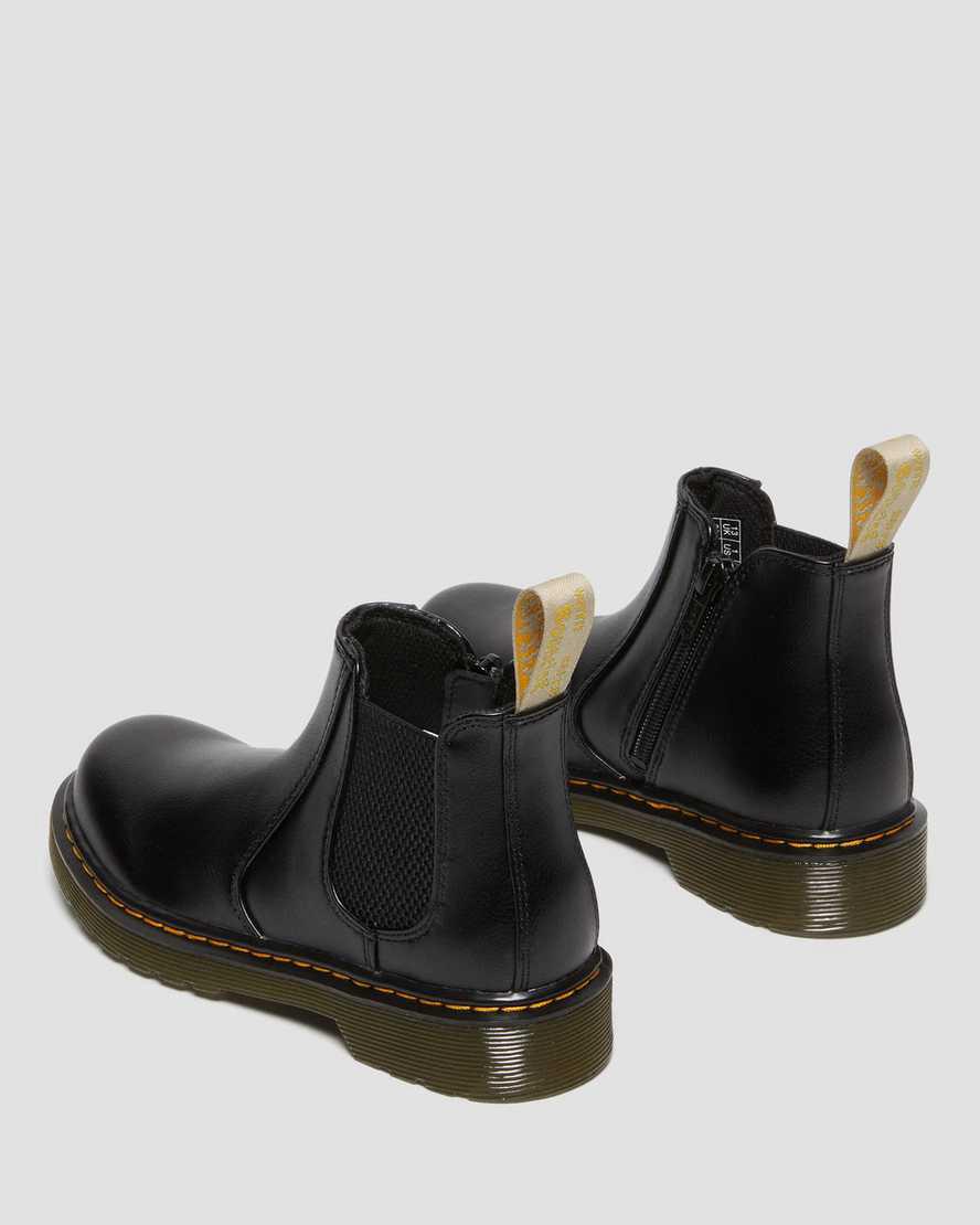 Dr Martens Vegan Junior 2976 Lasten Chelsea Saappaat Mustat  Suomi |  9261FHVIB
