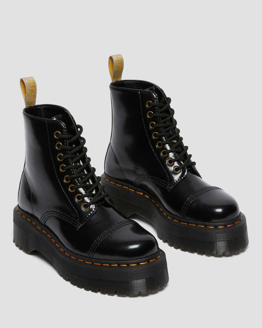 Dr Martens Vegan Sinclair Platform Naisten Nilkkurit Mustat  Suomi |  6913RBGEF