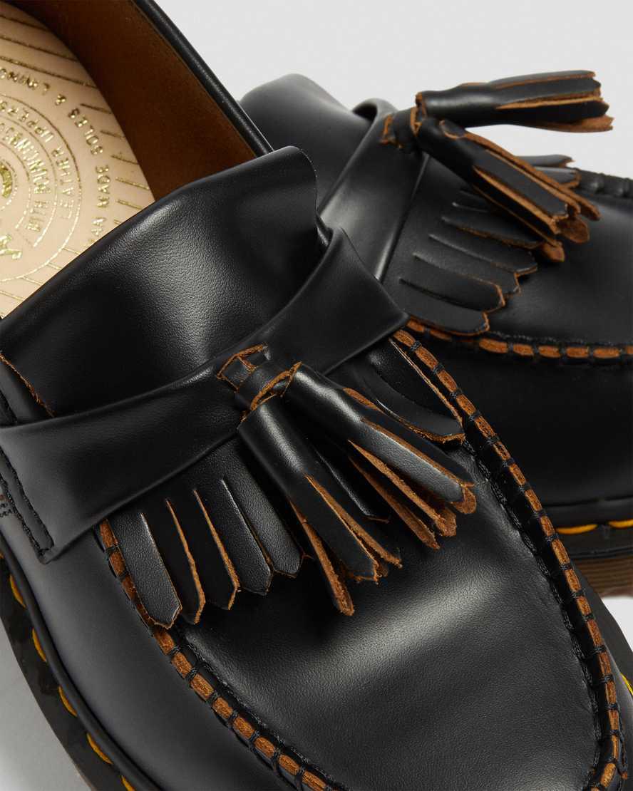 Dr Martens Vintage Made in England Adrian Tassel Miesten Loaferit Mustat  Suomi |  1243UEPDZ