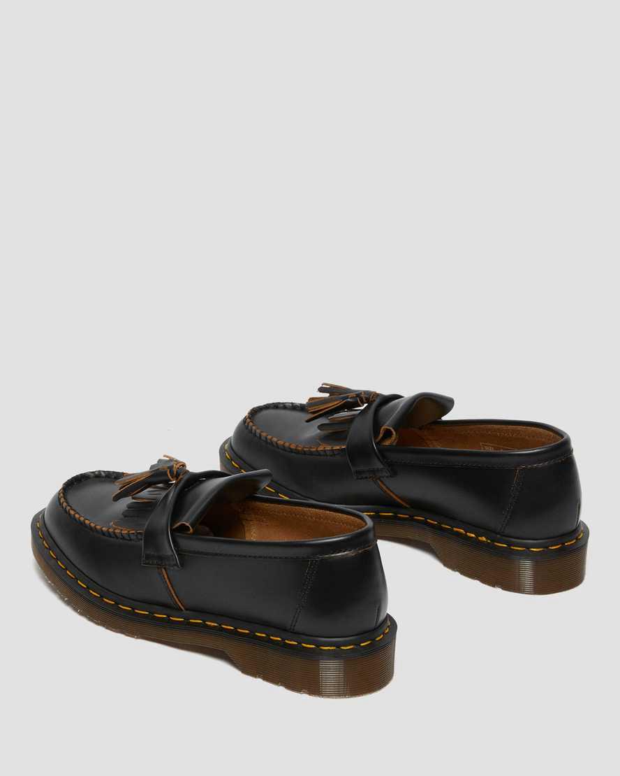 Dr Martens Vintage Made in England Adrian Tassel Miesten Loaferit Mustat  Suomi |  1243UEPDZ