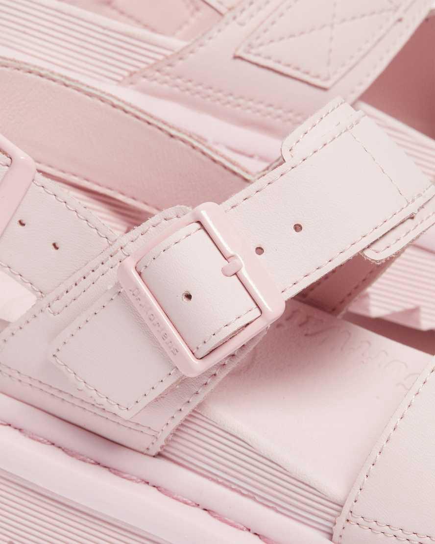 Dr Martens Voss Leather Strap Naisten Platform Sandaalit Pinkki  Suomi |  3429BIOUN