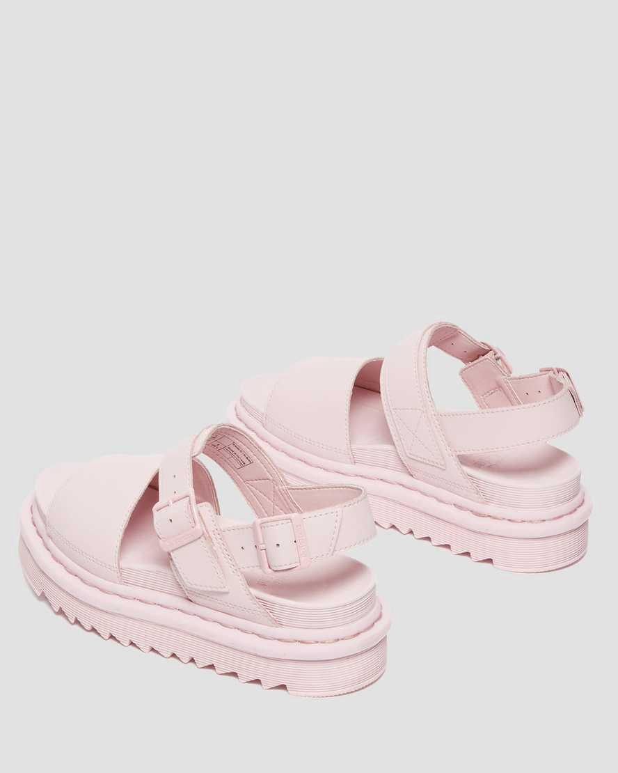 Dr Martens Voss Leather Strap Naisten Platform Sandaalit Pinkki  Suomi |  3429BIOUN