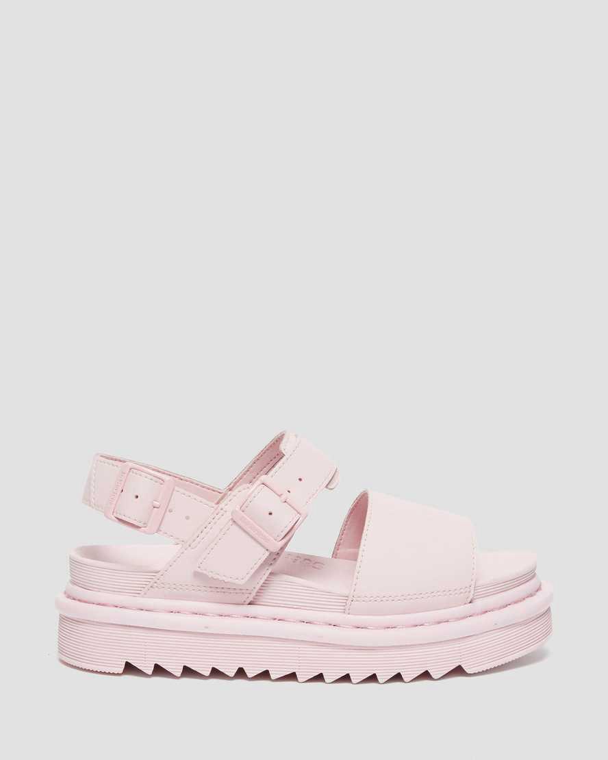 Dr Martens Voss Leather Strap Naisten Platform Sandaalit Pinkki  Suomi |  3429BIOUN