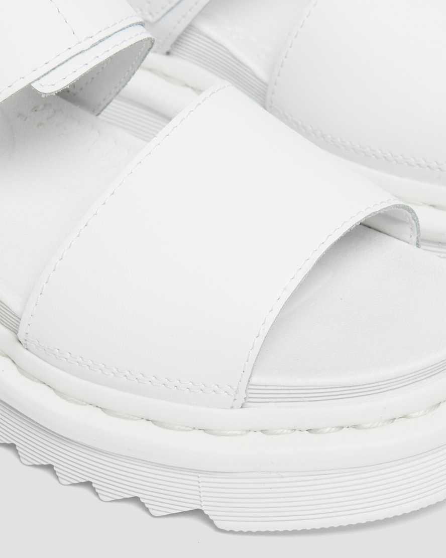 Dr Martens Voss Mono Hydro Leather Strap Naisten Gladiaattori Sandaalit Valkoinen  Suomi |  0634FEWHN