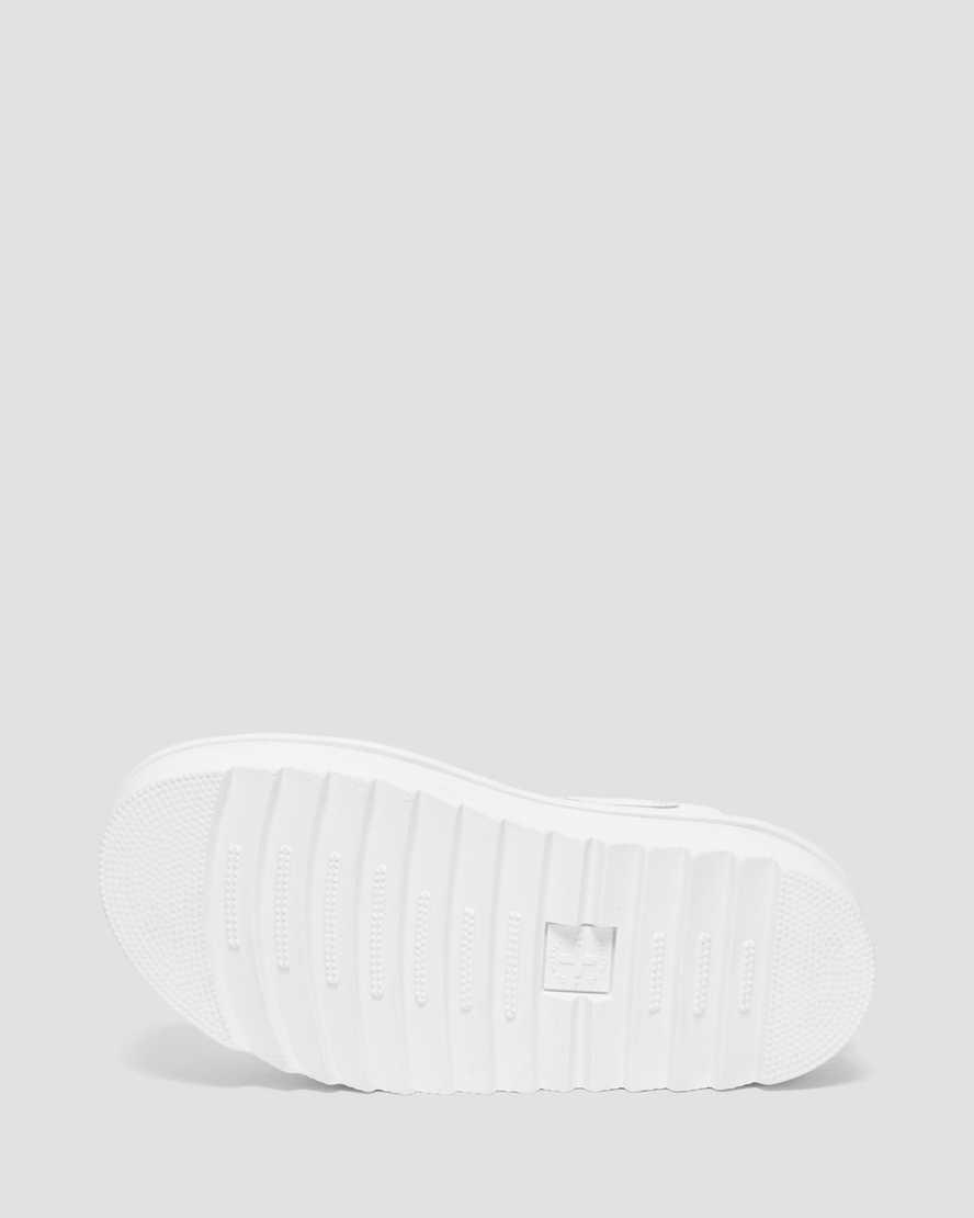 Dr Martens Voss Mono Leather Strap Naisten Platform Sandaalit Valkoinen  Suomi |  7136GSCLF