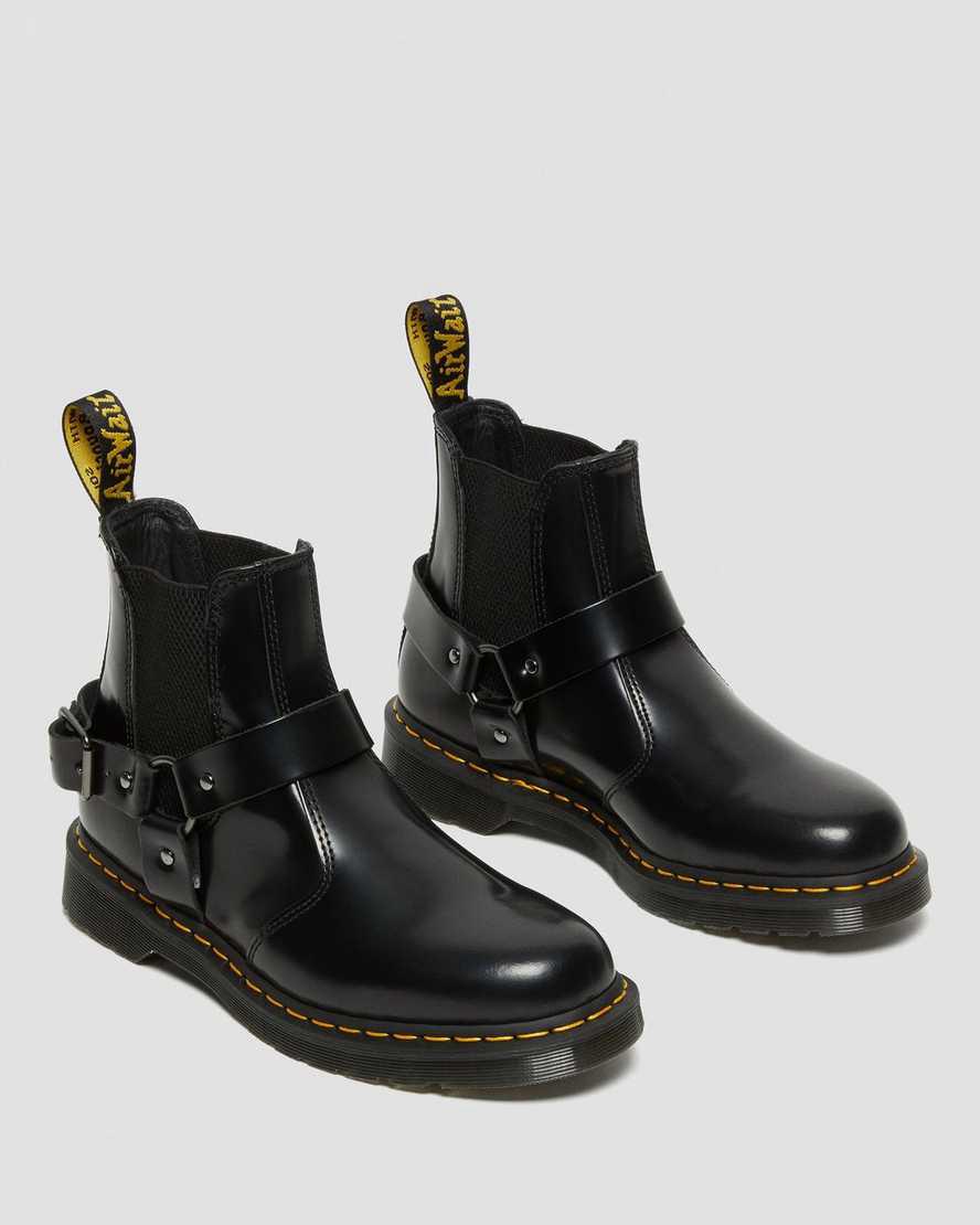 Dr Martens Wincox Smooth Leather Buckle Naisten Nilkkurit Mustat  Suomi |  2610TJFHY