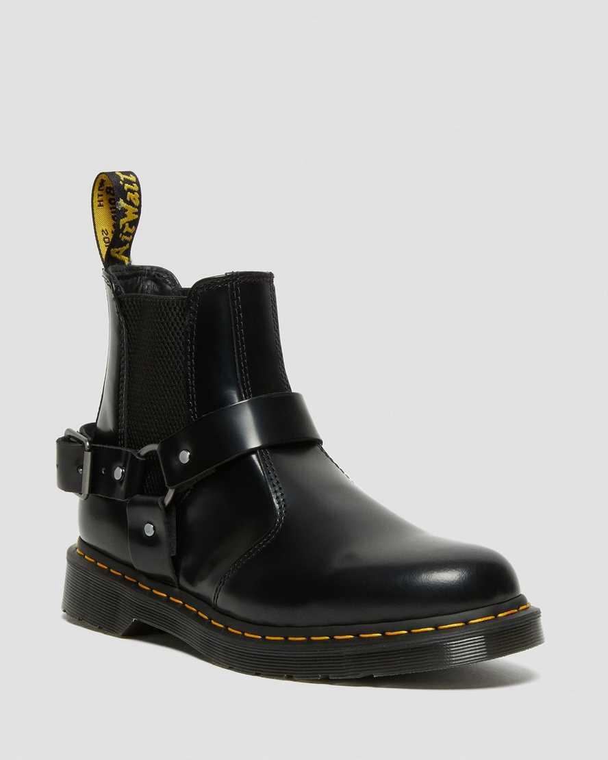 Dr Martens Wincox Smooth Leather Buckle Naisten Nilkkurit Mustat  Suomi |  2610TJFHY