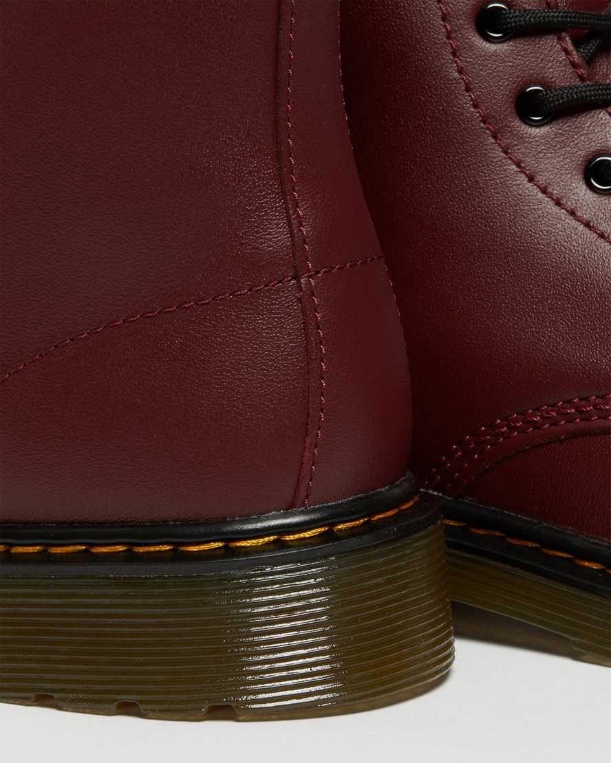 Dr Martens Youth 1460 Softy T Leather Lasten Nauhasaappaat Punainen  Suomi |  0548VBDQI