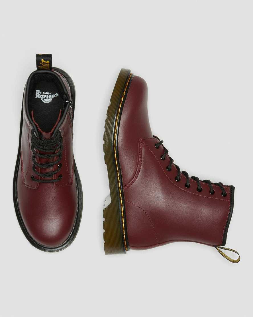 Dr Martens Youth 1460 Softy T Leather Lasten Nauhasaappaat Punainen  Suomi |  0548VBDQI